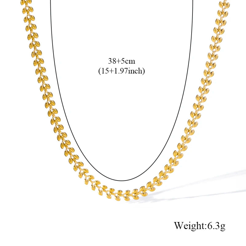 Elegant Gold Set (Necklace + Bracelet)